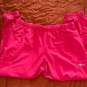 Force Pink scrub joggers